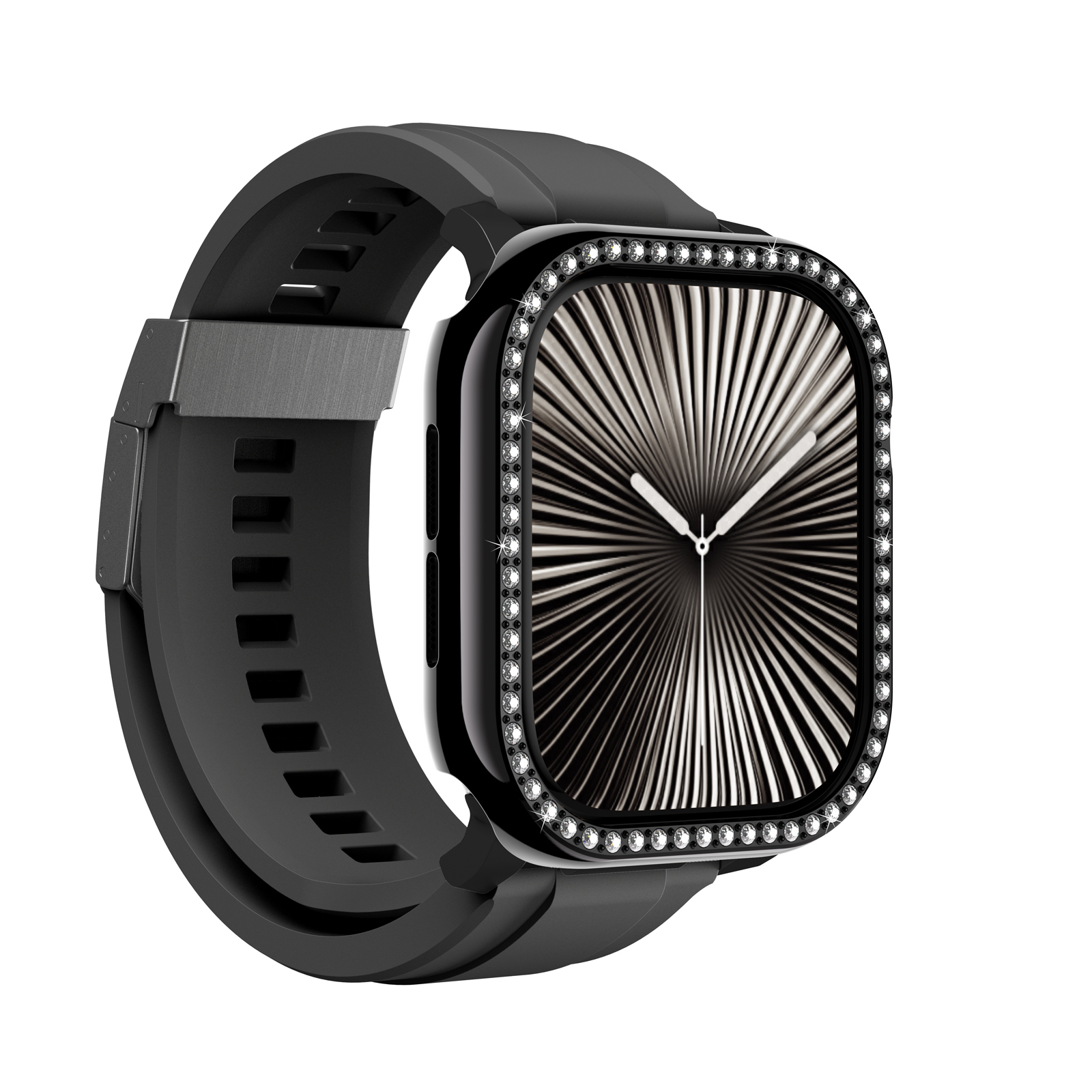 Apple Watch 10 46mm Amazingthing Gleam Fit FullGuard Taşlı Sert PC Kasa ve Ekran Koruyucu - 11