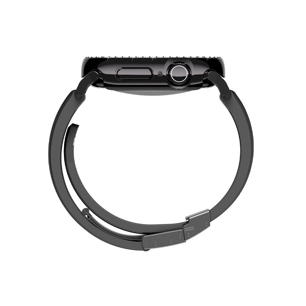 Apple Watch 10 46mm Amazingthing Gleam Fit FullGuard Taşlı Sert PC Kasa ve Ekran Koruyucu - 12