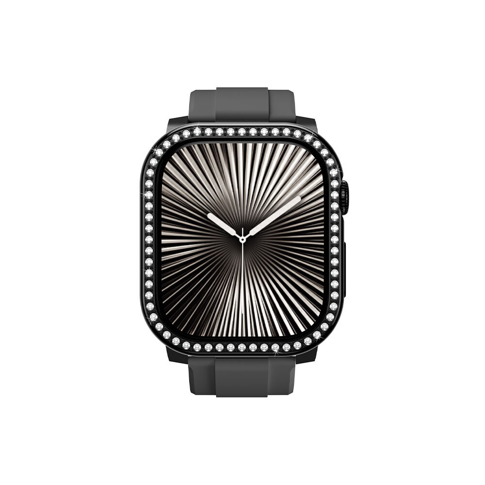 Apple Watch 10 46mm Amazingthing Gleam Fit FullGuard Taşlı Sert PC Kasa ve Ekran Koruyucu - 13