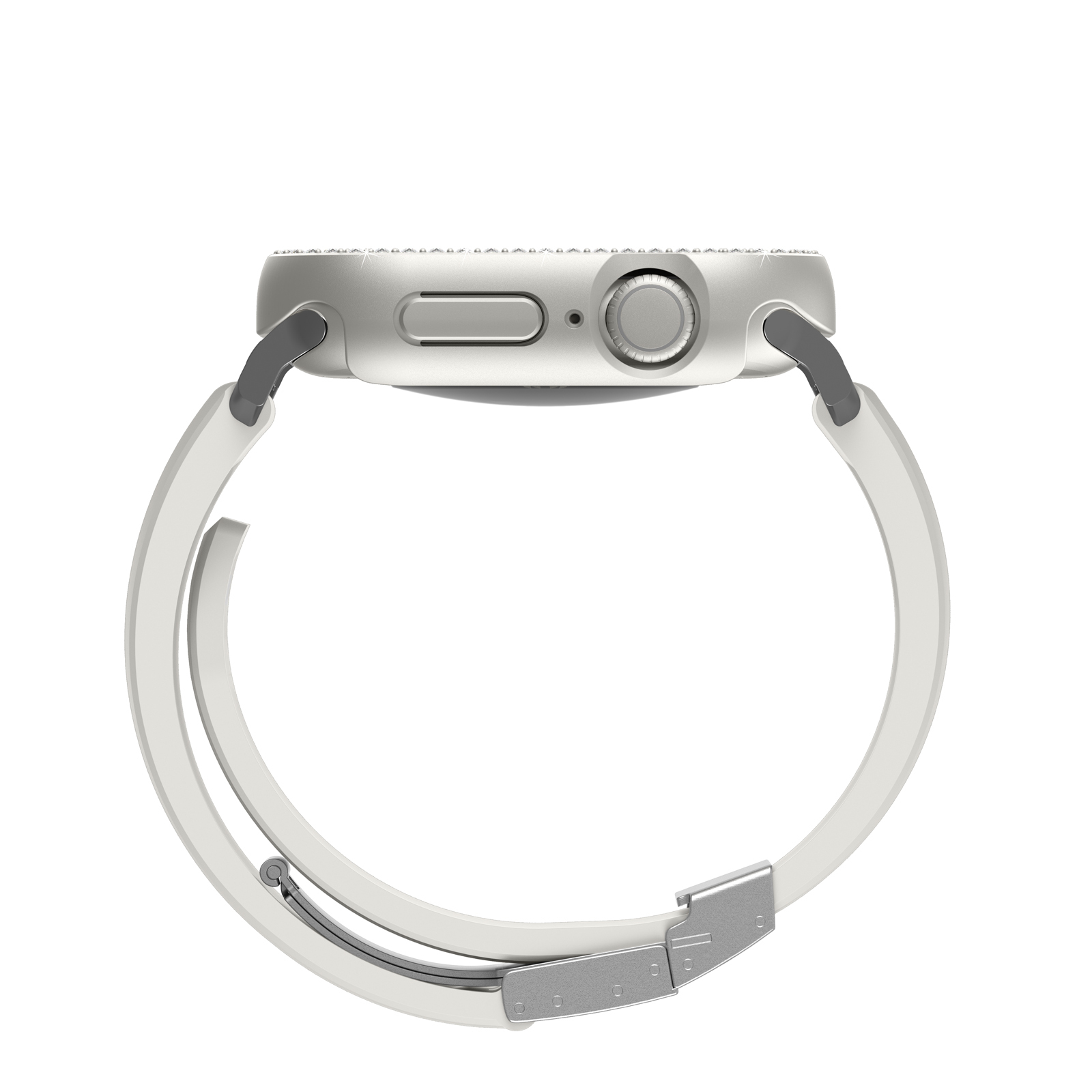 Apple Watch 10 46mm Amazingthing Gleam Fit FullGuard Taşlı Sert PC Kasa ve Ekran Koruyucu - 18