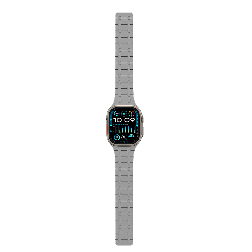 Apple Watch 10 46mm Amazingthing Smoothie Sport Magnetik Tak Çıkar Silikon Strap Kayış - 4