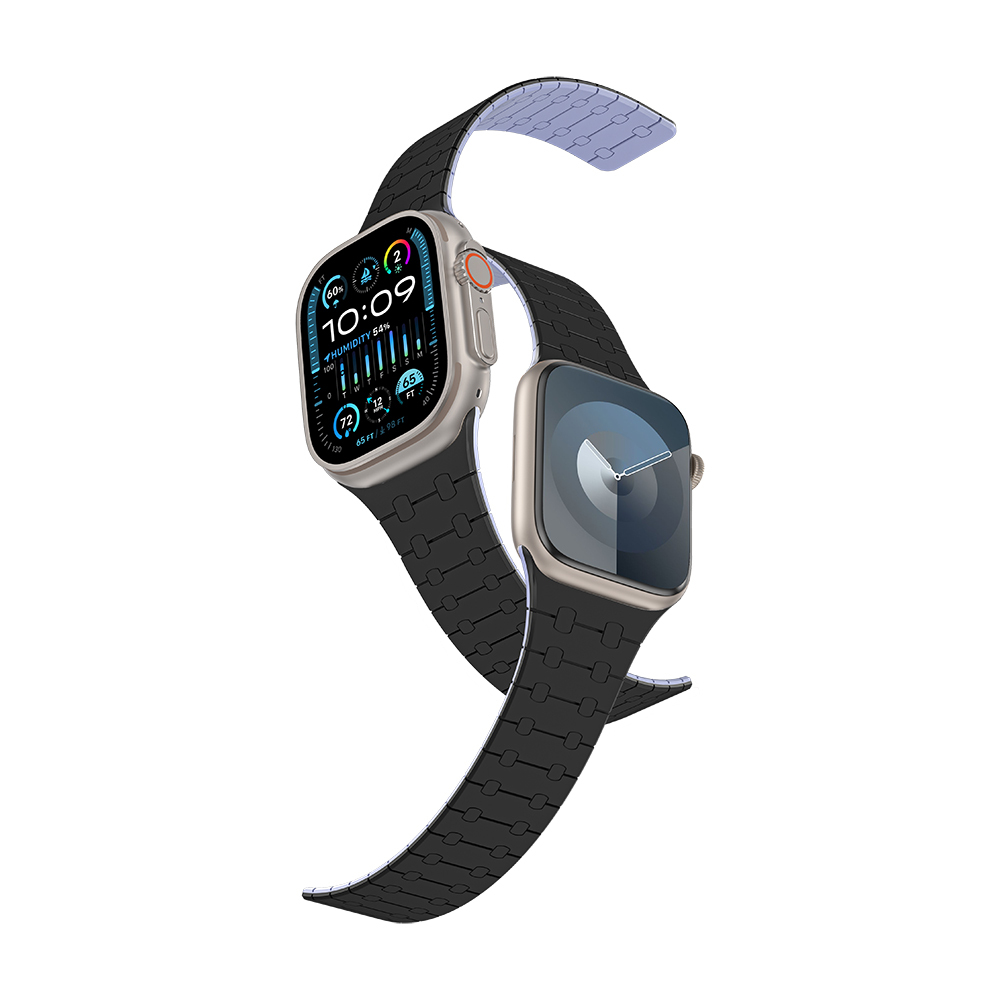 Apple Watch 10 46mm Amazingthing Smoothie Sport Magnetik Tak Çıkar Silikon Strap Kayış - 9