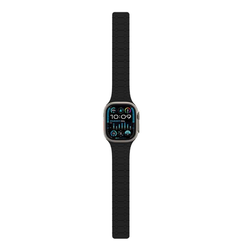 Apple Watch 10 46mm Amazingthing Smoothie Sport Magnetik Tak Çıkar Silikon Strap Kayış - 10