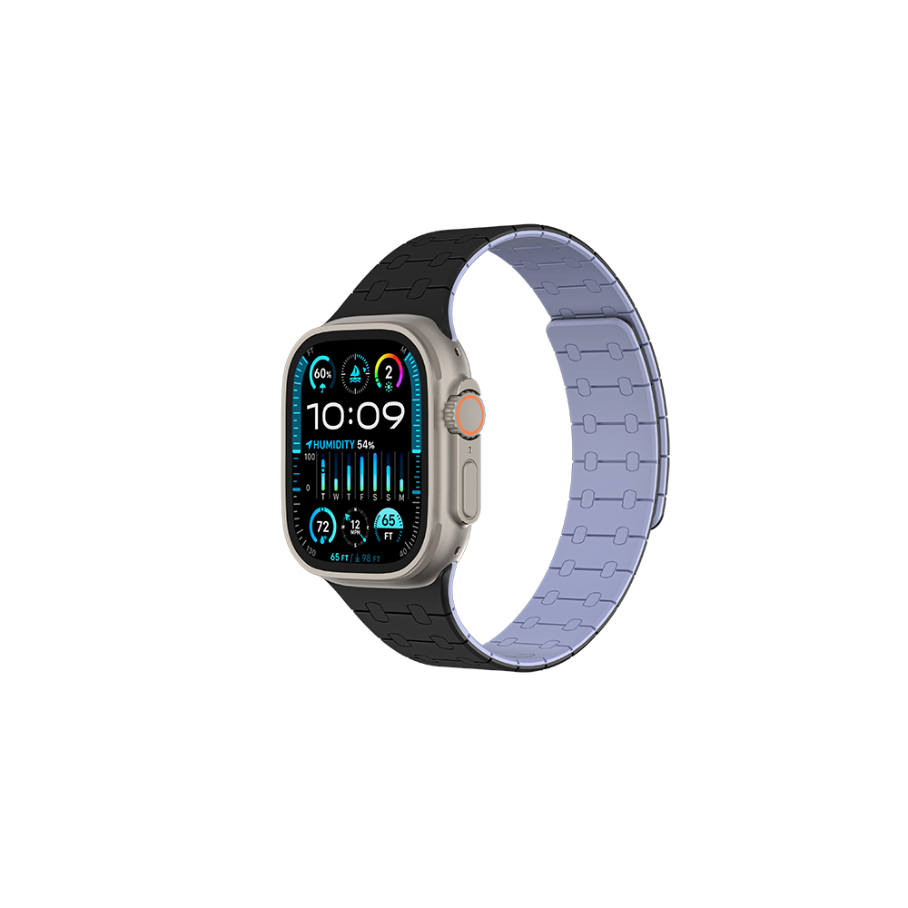 Apple Watch 10 46mm Amazingthing Smoothie Sport Magnetik Tak Çıkar Silikon Strap Kayış - 7