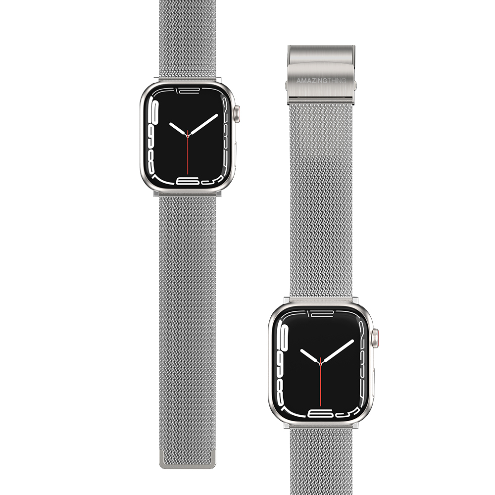 Apple Watch 10 46mm Amazingthing Titan Metal Mesh Band - 4