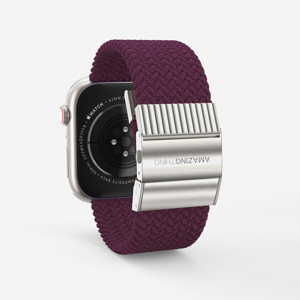 Apple Watch 10 46mm Amazingthing Titan Weave Örgü Sport Kordon - 10