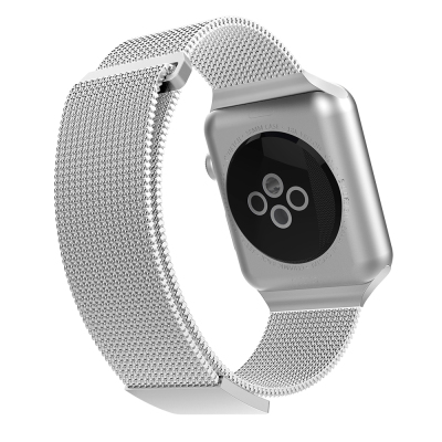 Apple Watch 10 46mm Raptic Mesh Band Serisi Metal Hasır Kordon Gümüş