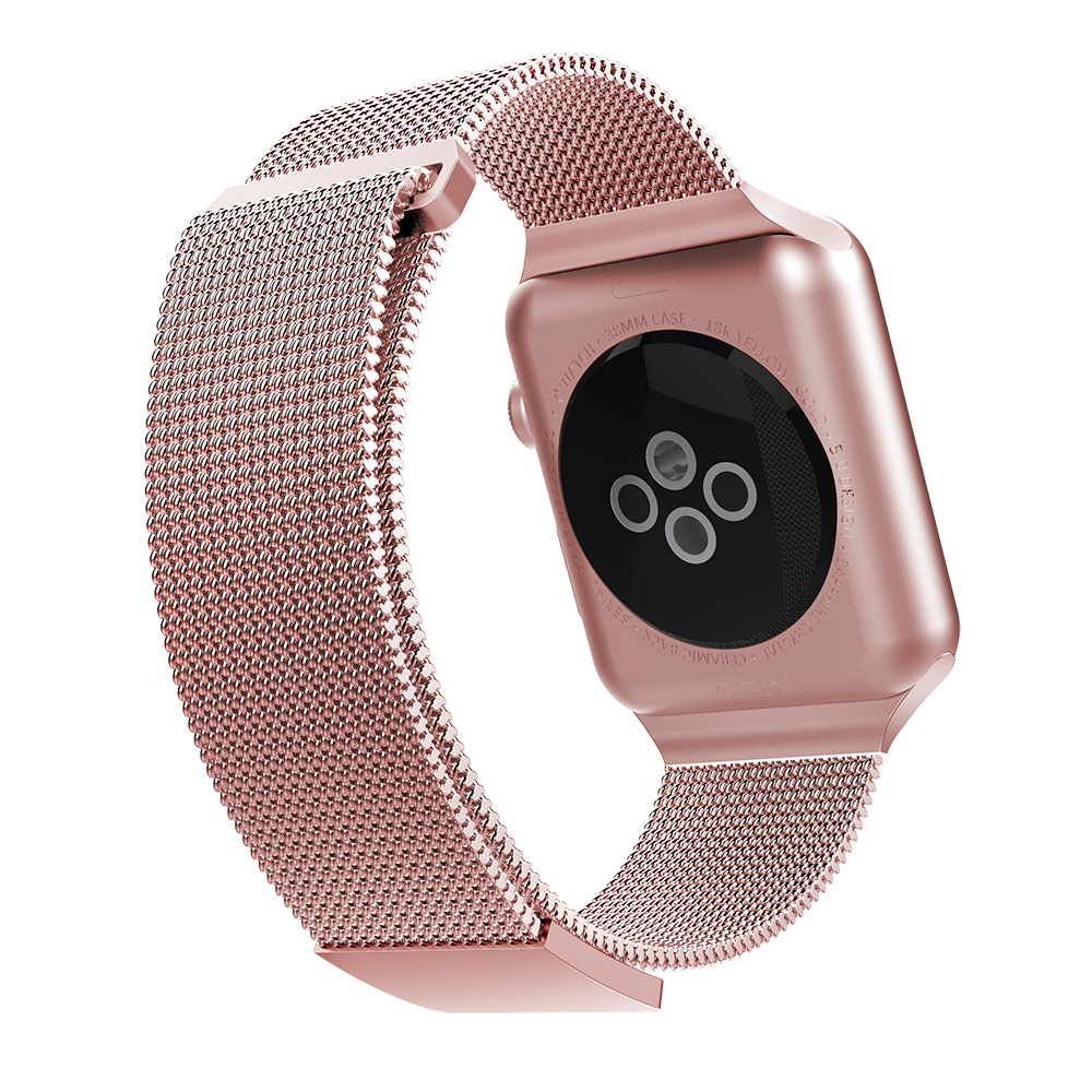 Apple Watch 10 46mm Raptic Mesh Band Serisi Metal Hasır Kordon - 1