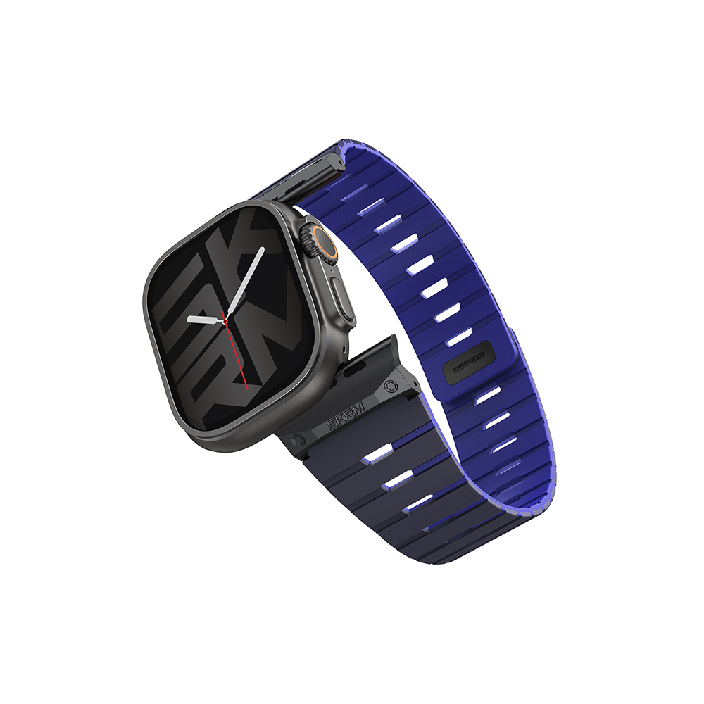Apple Watch 10 46mm Skinarma Gemini Series TPU Magnetic Silicone Band - 4