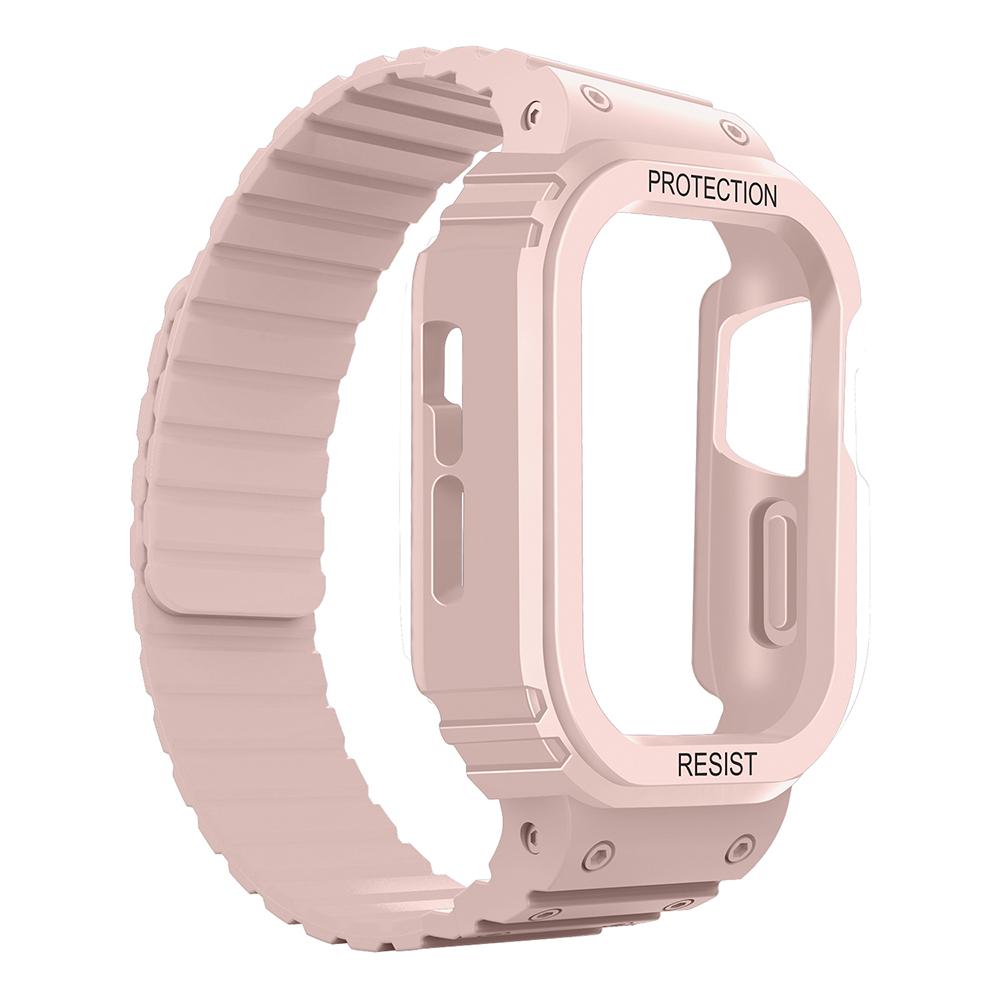 Apple Watch 10 46mm Zore KRD-142 Airbag Tasarımlı Kasa Koruyuculu Silikon Kordon - 15