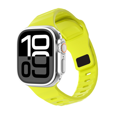 Apple Watch 10 46mm Zore KRD-160 Silicone Band Strap Green