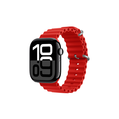 Apple Watch 10 46mm Zore KRD-75 Silicone Band Red