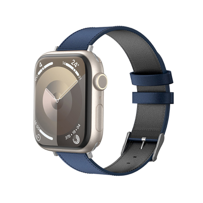 Apple Watch 38mm Benks Vintage Genuine Leather Series Leather Band Strap Blue