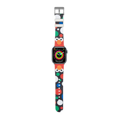 Apple Watch 38mm Casebang Sesame Street Serisi Deri Saat Kordon Kırmızı