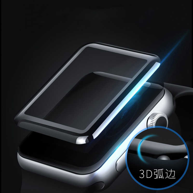 Apple Watch 38mm Zore Kenarları Metal Cam Ekran Koruyucu - 5