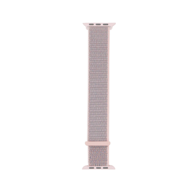 Apple Watch 38mm Kordon Band-03 Serisi Hasır Strap Kayış Pembe Açık