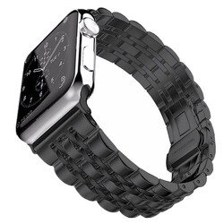 Apple Watch 38mm KRD-14 Metal Kordon Siyah