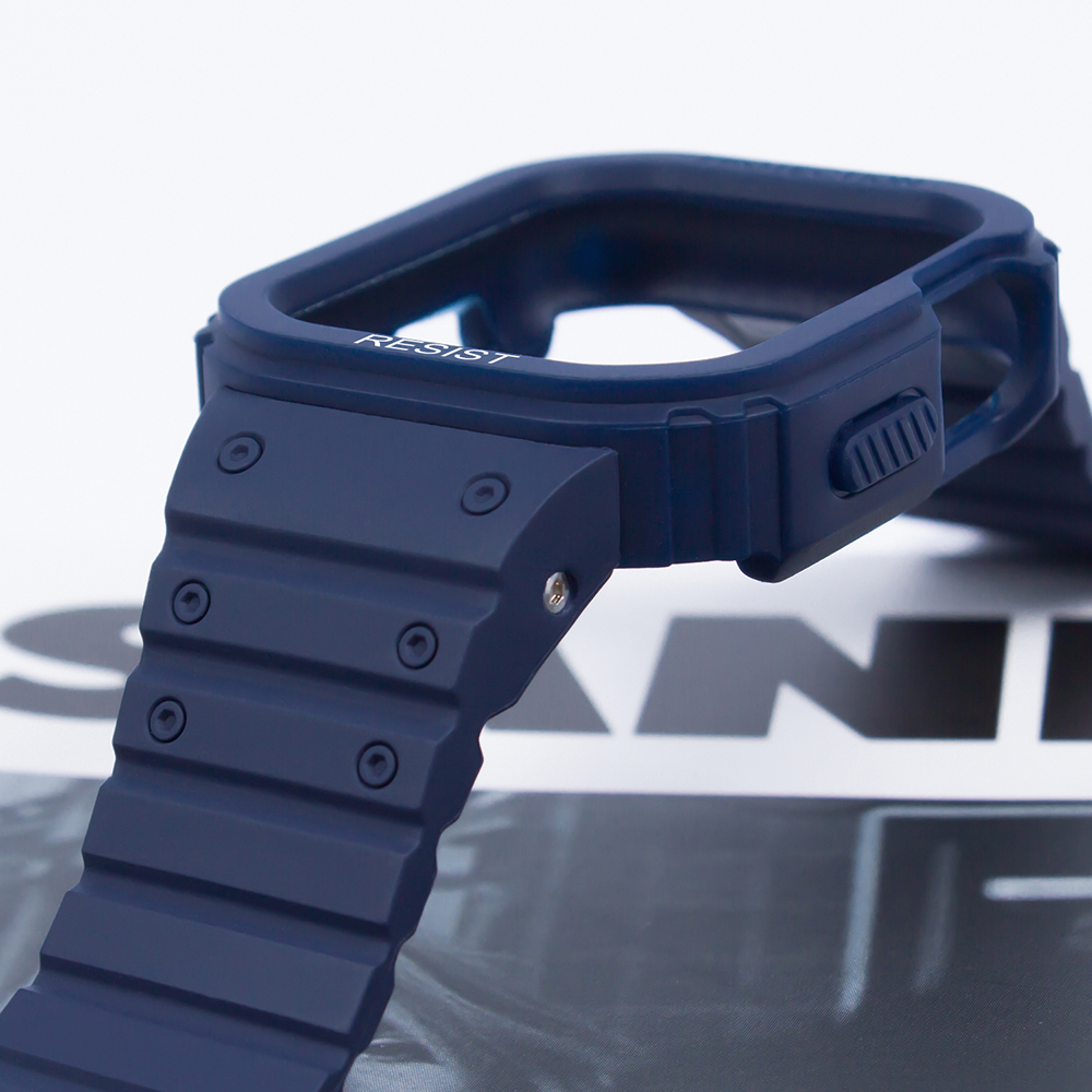 Apple Watch 38mm KRD-142 Airbag Tasarımlı Kasa Koruyuculu Silikon Kordon - 7