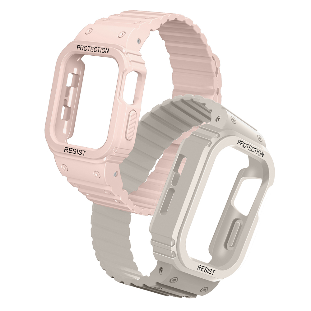 Apple Watch 38mm KRD-142 Airbag Tasarımlı Kasa Koruyuculu Silikon Kordon - 20