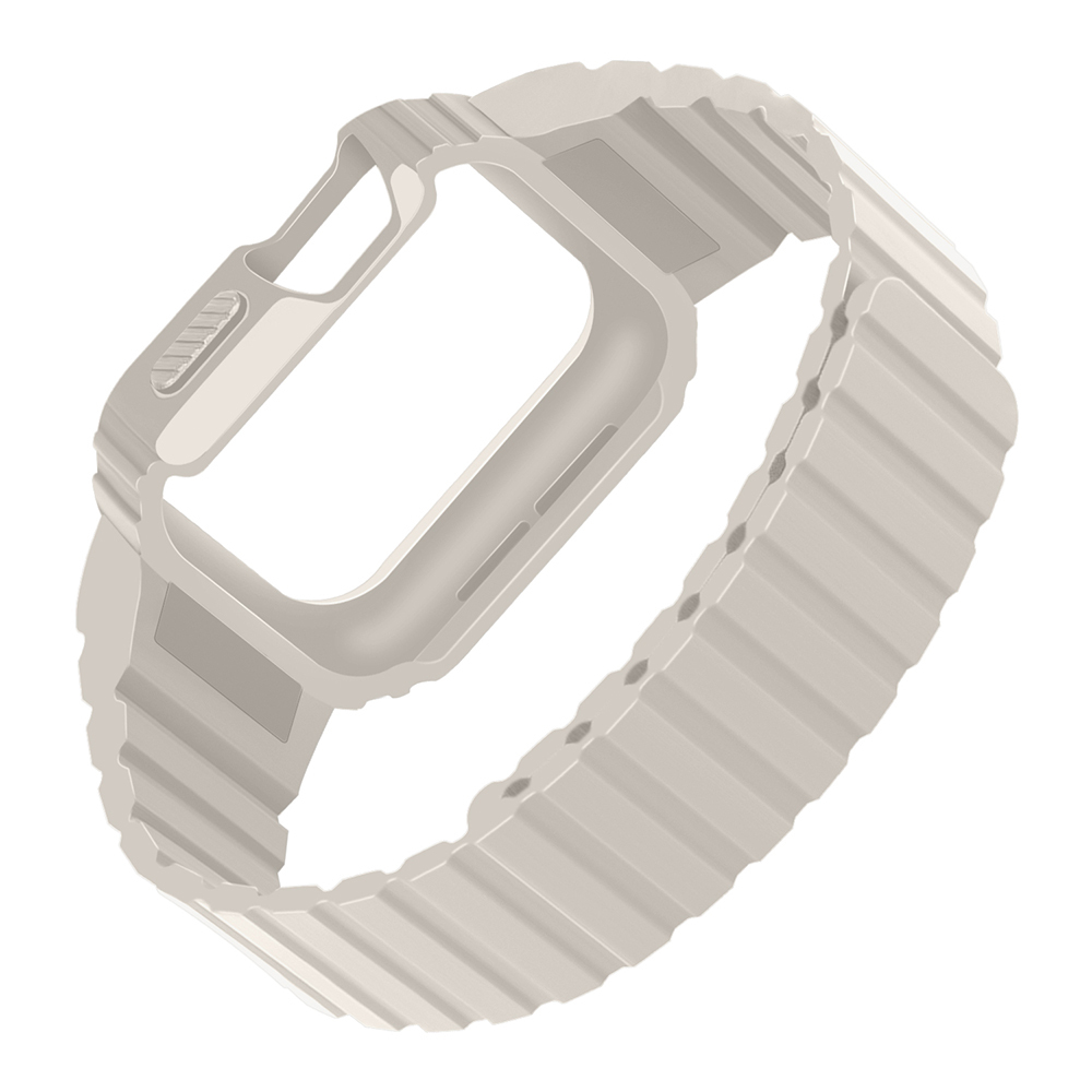 Apple Watch 38mm KRD-142 Airbag Tasarımlı Kasa Koruyuculu Silikon Kordon - 21