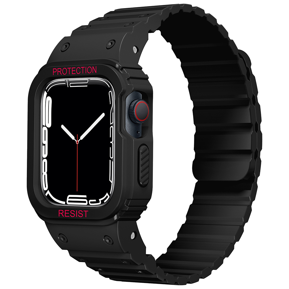 Apple Watch 38mm KRD-142 Airbag Tasarımlı Kasa Koruyuculu Silikon Kordon - 6