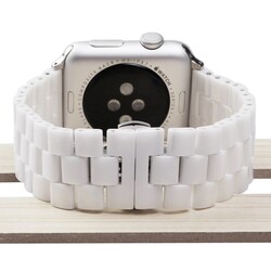 Apple Watch 38mm KRD-15 Metal Kordon Beyaz