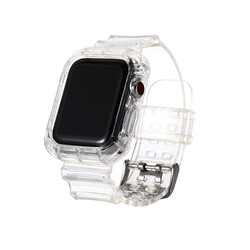Apple Watch 38mm KRD-27 Silikon Kordon Renksiz