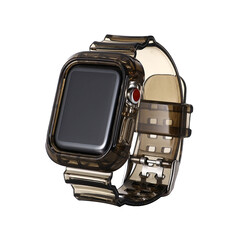 Apple Watch 38mm KRD-27 Silikon Kordon Siyah