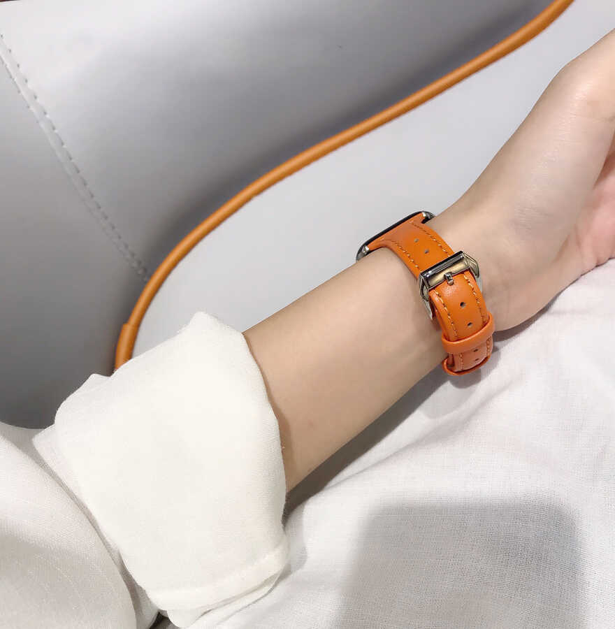​​​Apple Watch 38mm KRD-28 Deri Kordon - 14