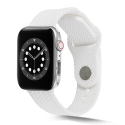 Apple Watch 38mm KRD-37 Silikon Kordon Beyaz