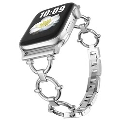 ​​​Apple Watch 38mm KRD-56 Metal Kordon Gümüş