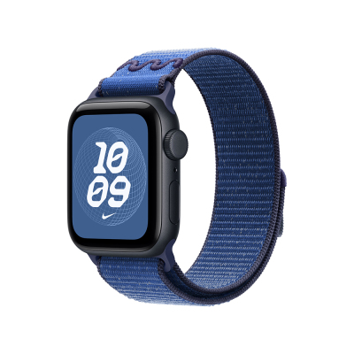 Apple Watch 38mm KRD-91 Hasır Kordon Strap Kayış Blue Ribbon