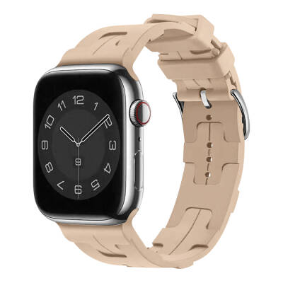 Apple Watch 38mm KRD-92 Silicon Cordon Light Brown