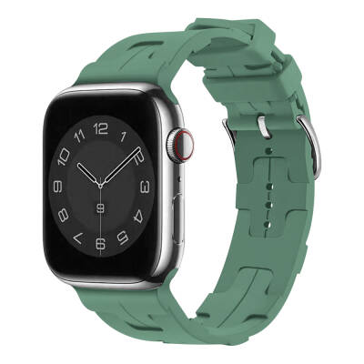 Apple Watch 38mm KRD-92 Silikon Kordon Petrol Yeşil
