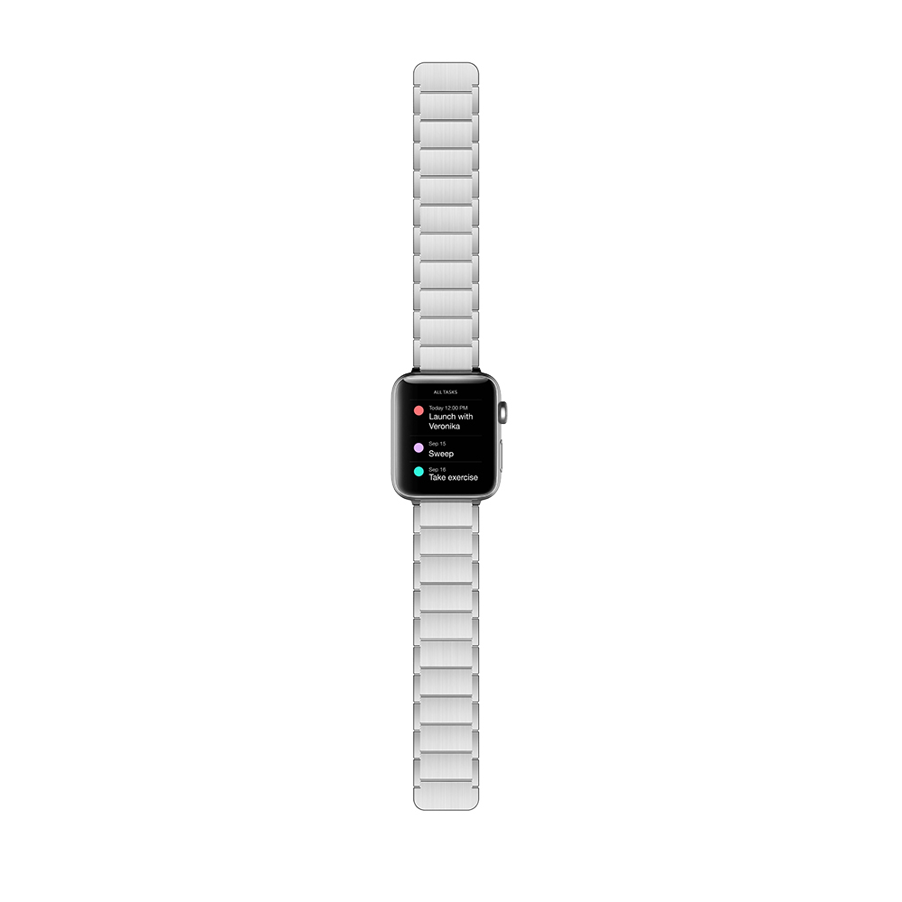 Apple Watch 38mm Raptic Classic Serisi Magnetik Metal Kordon - 7