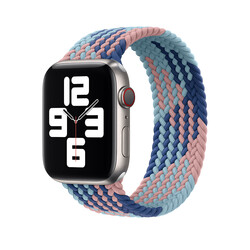 Apple Watch 38mm Wiwu Braided Solo Loop Contrast Color Small Kordon NO5