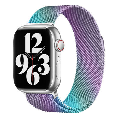 Apple Watch 38mm Zore Band-01 Metal Kordon Colorful