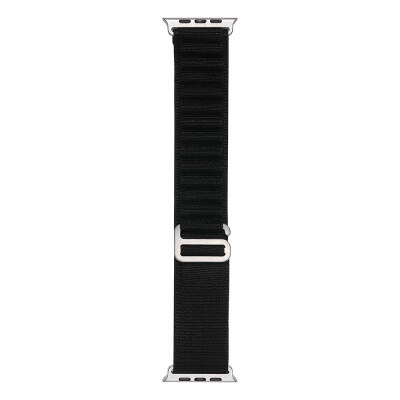 Apple Watch 38mm Zore Band-74 Hasır Kordon Siyah