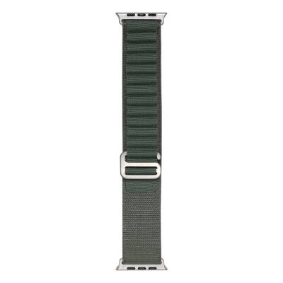 Apple Watch 38mm Zore Band-74 Hasır Kordon Yeşil