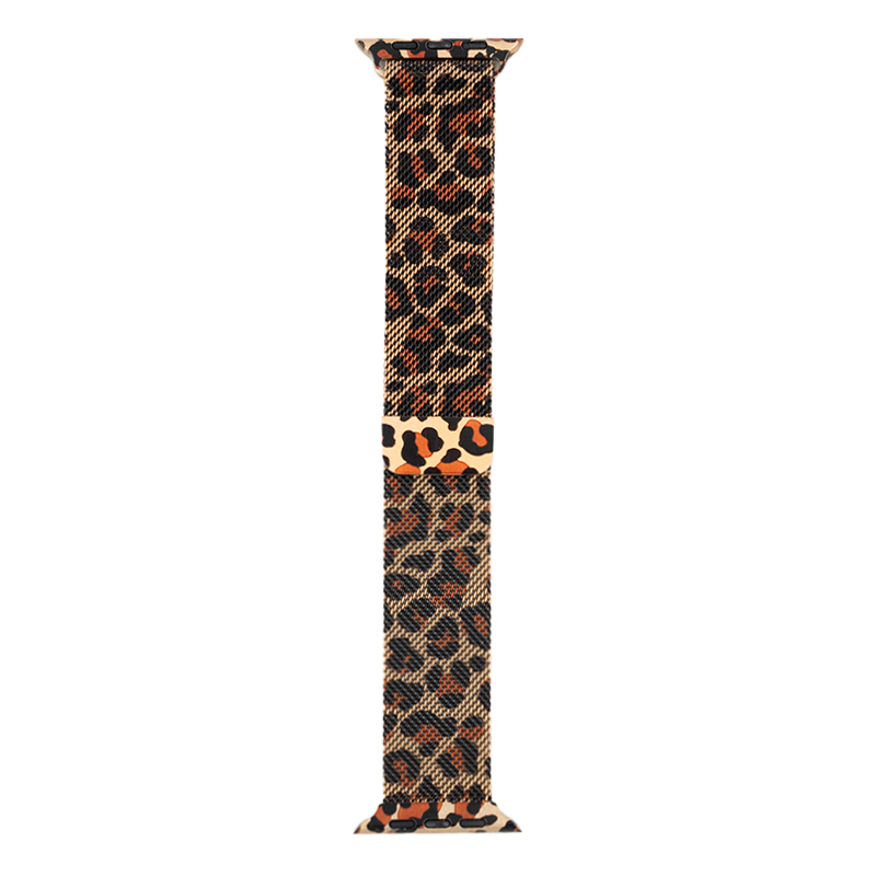 Apple Watch 38mm Zore KRD-01 Leopard Pattern Metal Band - 6