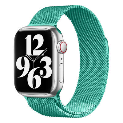 Apple Watch 38mm Zore KRD-01 Metal Band Açık Yeşil