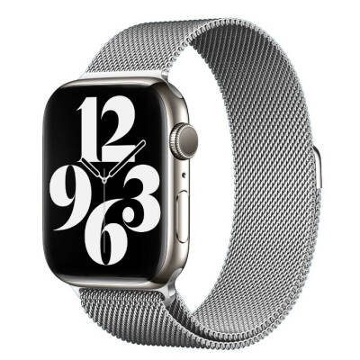 Apple Watch 38mm Zore KRD-01 Metal Kordon Gümüş