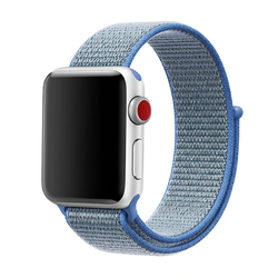 Apple Watch 38mm Zore KRD-03 Hasır Kordon 15-Tahoe Blue