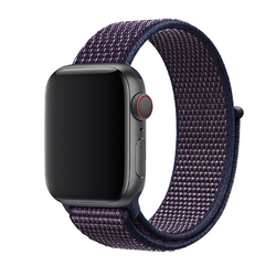 Apple Watch 38mm Zore KRD-03 Hasır Kordon 25-Indigo