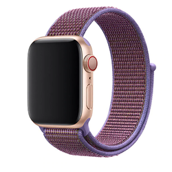 Apple Watch 38mm Zore KRD-03 Hasır Kordon 34-Lilac