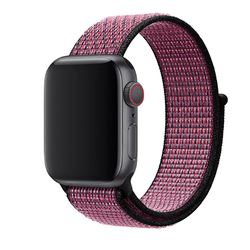 Apple Watch 38mm Zore KRD-03 Hasır Kordon 50-True Berry