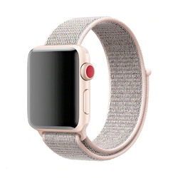 Apple Watch 38mm Zore KRD-03 Hasır Kordon 5-Pink Sand