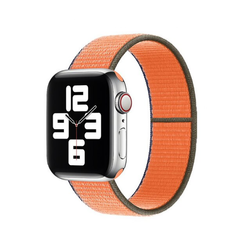 Apple Watch 38mm Zore KRD-03 Hasır Kordon 70-Kumquat