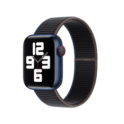 Apple Watch 38mm Zore KRD-03 Hasır Kordon 65-Charcoal