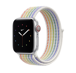 Apple Watch 38mm Zore KRD-03 Hasır Kordon Rainbow